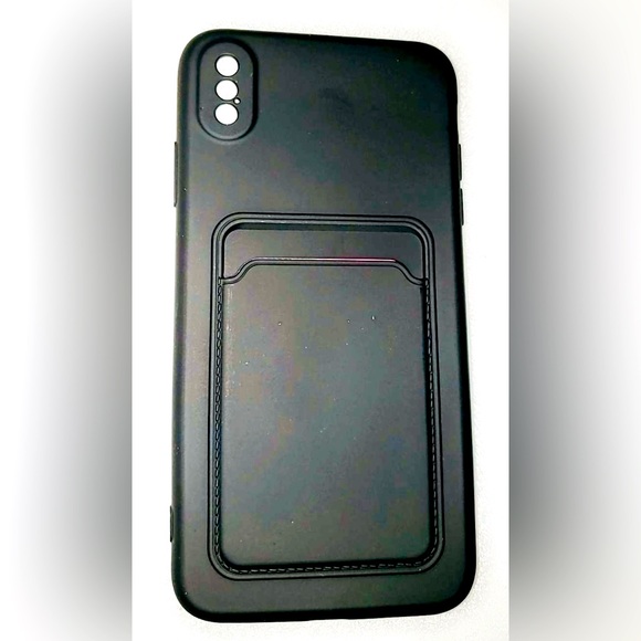 iPhone XS Silicone Case with Wallet | Black | NIP - Picture 1 of 7